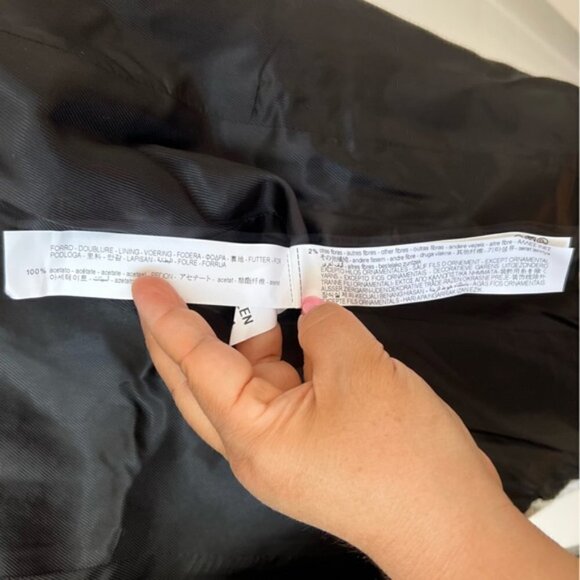 Zara, Textured Double-Breasted Blazer - White/Black. Size: M. NWT. - Picture 12 of 16